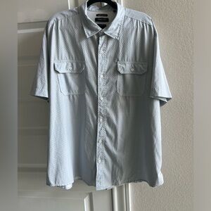 Kenneth Cole Men’s 3X Short Sleeve Button Down